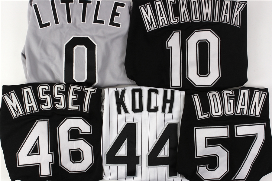 1994-2008 Chicago White Sox Game Used and Team Issued Jerseys Including Boone Logan, Billy Koch and More (Lot of 5)(MEARS LOA)