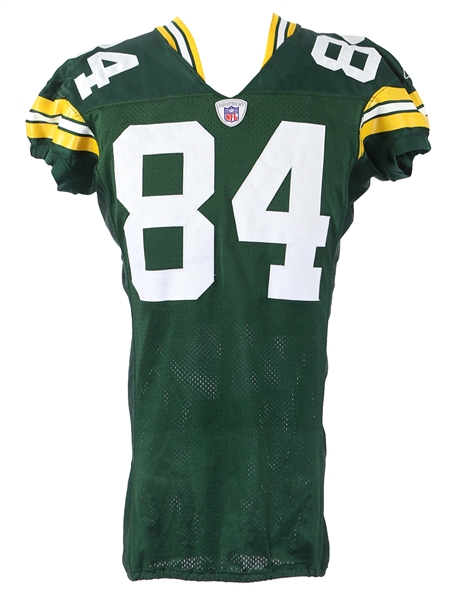 2004 Javon Walker Green Bay Packers Game Worn Home Jersey (MEARS A10)