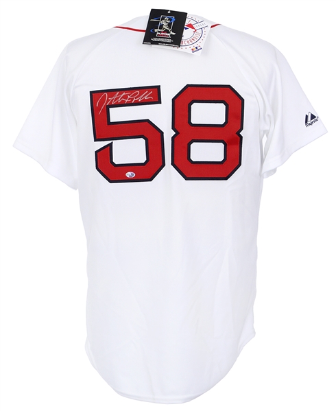 2012 Jonathan Pabelbon Boston Red Sox Signed Jersey (Sure Shot Promotions Hologram)(JSA)