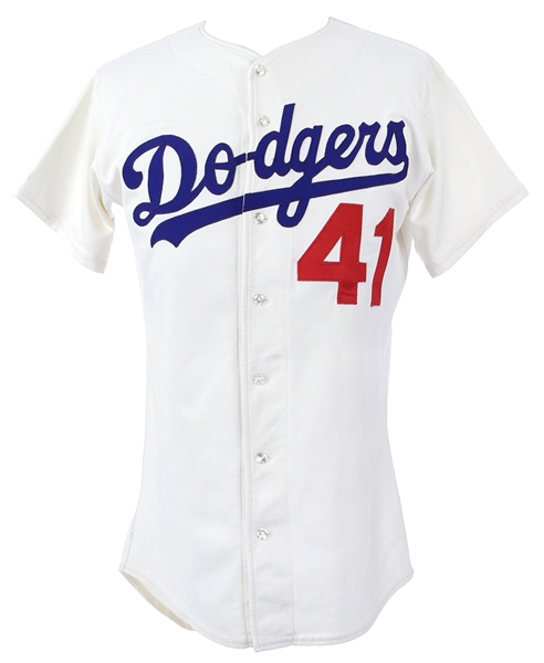 1979-1986 Jerry Reuss Los Angeles Dodgers Team Issued Home White Jersey (MEARS LOA)
