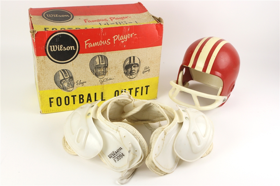 1960s Wilson Famous Player Football Outfit "Including Hornung, Sayers, and Brodie