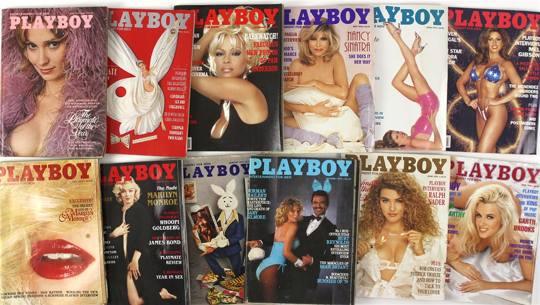 1970s - 1990s Playboy Magazines (Lot of 60+)
