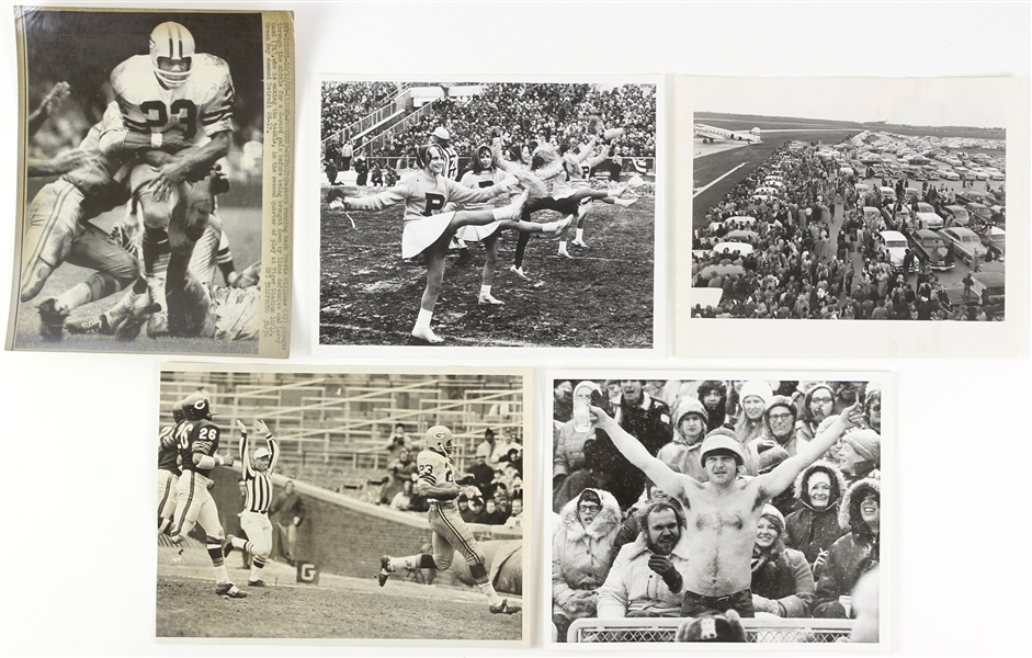 1950-1960’s Green Bay Packers 8x10 Photos (Lot of 5)