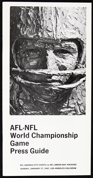 1967 AFL-NFL World Championship Game Press Guide  Super Bowl I
