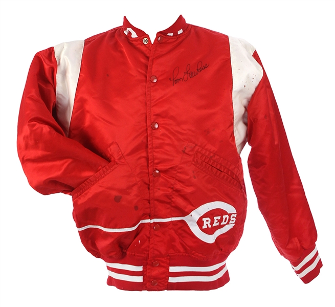 1982 Tom Lawless Cincinnati Reds Game Worn Signed Jacket (JSA)