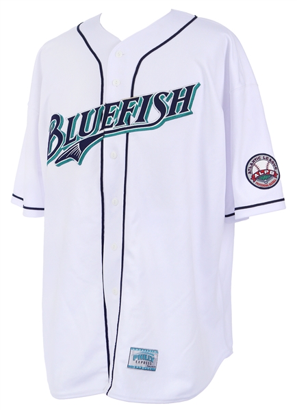 2014 (June 16th) Pete Rose Bridgeport Bluefish Autographed Game Worn Jersey (JSA / MEARS)