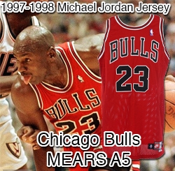 1997-1998 Michael Jordan Chicago Bulls Road Jersey (MEARS 5) “Final Season”