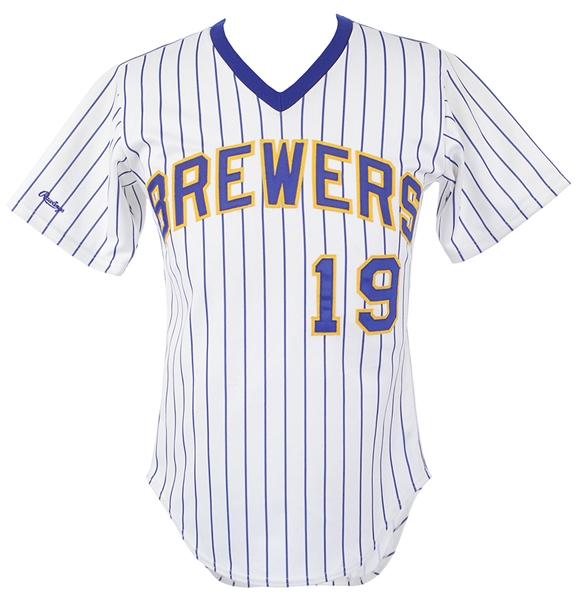 1989 Robin Yount Milwaukee Brewers Game Worn Home Jersey (MEARS A5)