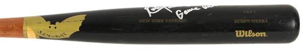 2004 Ruben Sierra New York Yankees Game Used Sam Bat (MEARS LOA/JSA)