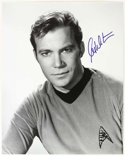 1966-1968 William Shatner Star Trek (head shot) Signed LE 16x20 B&W Photo (JSA)