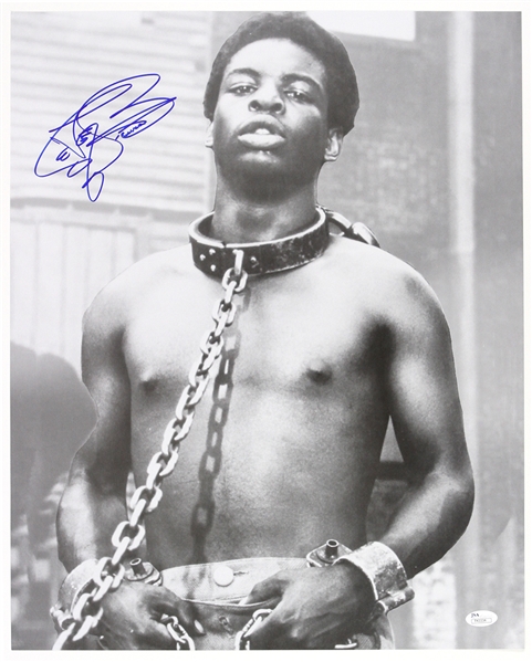 1977 LeVar Burton “Kunta Kinte” Standing Roots Signed 16x20 B&W Photo (JSA)