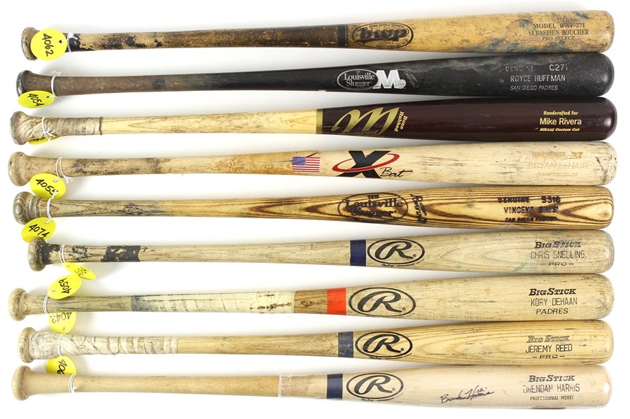 1980’s – 2000’s Professional Model Game Used Bat Collection (Lot of 26) w/ Adam Jones, Todd Hollandsworth Todd Walker, Mike Morse, and more (MEARS LOA)