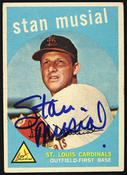 Stan Musial Signed Trading Card (JSA)