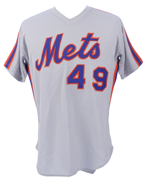 1984 Walt Terrell New York Mets Game Used Jersey (MEARS LOA)