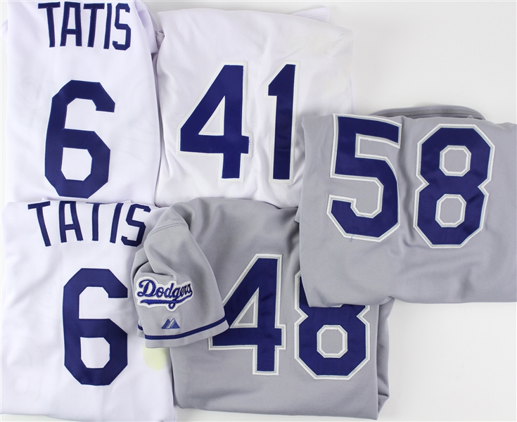 2005-2007 Los Angeles Dodgers Game Used and Team Issued Jerseys Including Edwin Jackson, Derek Lowe, Fernando Tatis, Aaron Sele and More (Lot of 10) (MEARS LOA)