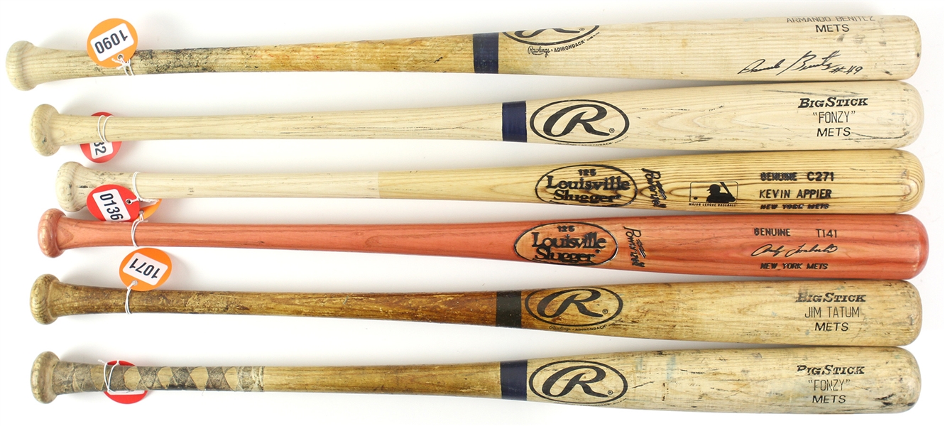 1990’s – 2000’s Professional Model Game Used bat Collection Lot of 12 w/ Rey Ordonez, Timo Perez, Edgardo Alfonzo, Kevin Appier, and more (MEARS LOA)