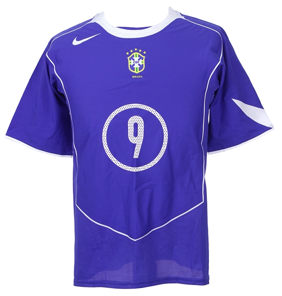 2004 Ronaldo Team Issued Blue Brazil Jersey (MEARS LOA)