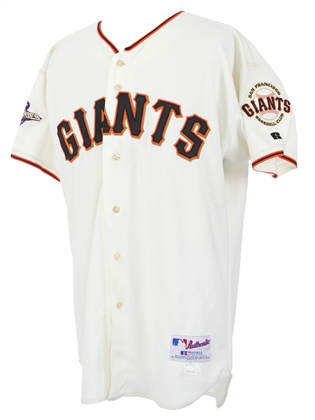 2002 Barry Bonds San Francisco Giants Team Issued Jersey (MEARS LOA)