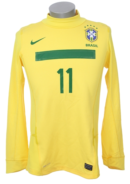 2011 Neymar American Cup Match Worn Brazil Shirt (MEARS LOA)