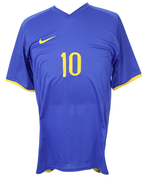 2008 Ronaldinho Gaucho Brazil Olympic Match Worn Shirt (MEARS LOA)
