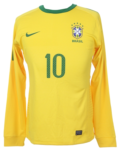 2010 Kaka Brazil International Friendly Match Worn Shirt (MEARS LOA)