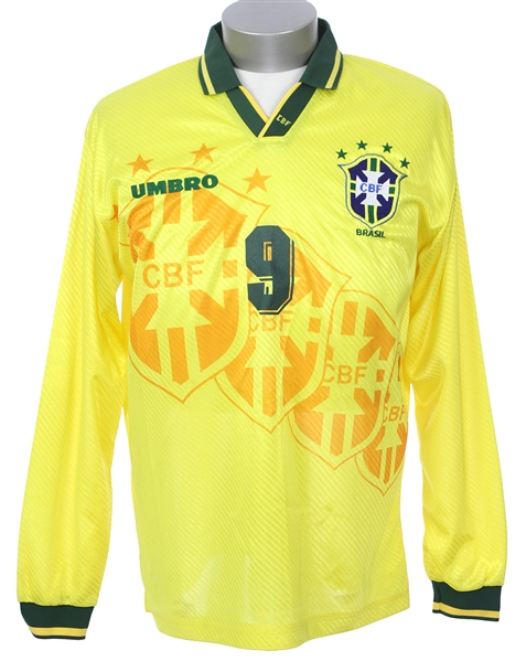 1995 Ronaldo Brazil Umbro Cup Match Worn Shirt (MEARS LOA)