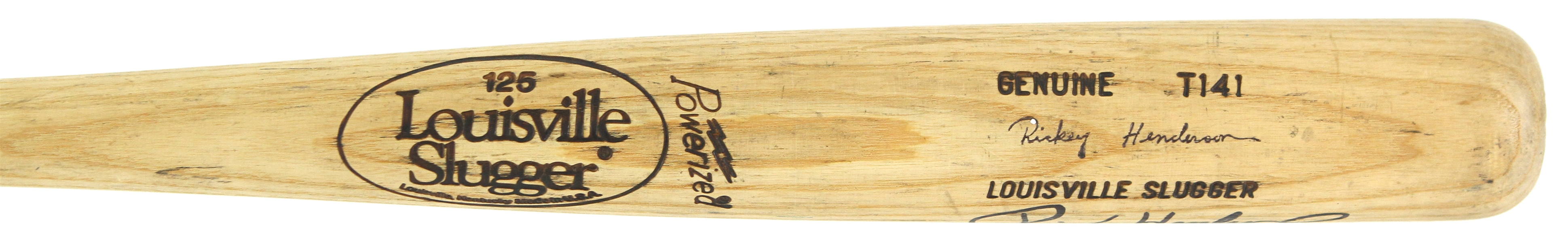1983-84 Rickey Henderson Oakland Athletics Louisville Slugger Professional Model Game Used Bat (MEARS A8)