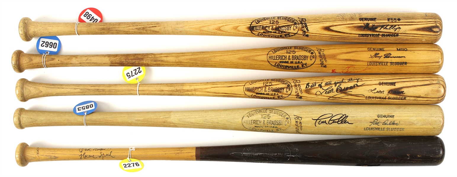 1960’s – 1970’s Professional Model Game Used bat Collection Lot of 5 w/ and more (MEARS LOA / JSA)