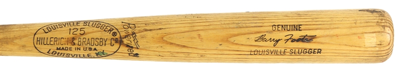 1974-75 Barry Foote Montreal Expos Louisville Slugger Professional Model Game Used Bat (MEARS LOA/JSA)