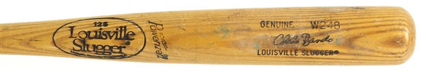 1986-89 Chris Bando Indians/Athletics Louisville Slugger Professional Model Game Used Bat (MEARS LOA)