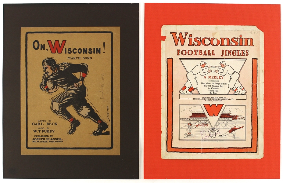 Wisconsin Football 14" x 18" Matted Prints 
