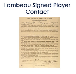 1940 Curly Lambeau Signed National Football League Contract and Chicago Bears George Halas Signed Letter (JSA Full Letter)