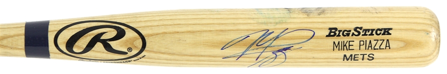 1999 Mike Piazza New York Mets Signed Rawlings Adirondack Professional Model Bat (MEARS LOA/JSA)