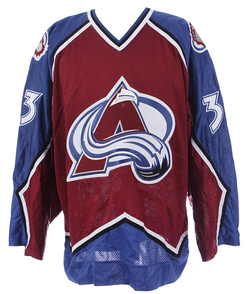 1997-99 Patrick Roy Colorado Avalanche Signed Game Worn Road Jersey (MEARS LOA/JSA)