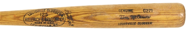 1977-79 Tim McCarver Philadelphia Phillies H&B Louisville Slugger Professional Model Game Used Bat (MEARS LOA)