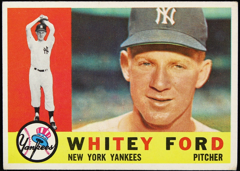 1960 Whitey Ford New York Yankees Topps Trading Card 