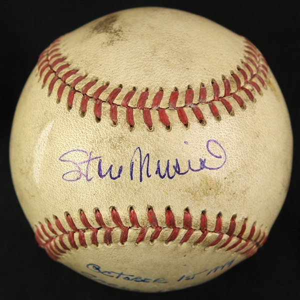 1949 (October 1st) Stan Musial St. Louis Cardinals Signed ONL Frick Wrigley Field Game Used Baseball (MEARS LOA/SJSA) 