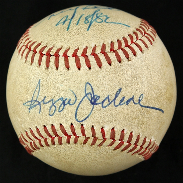 1982 Reggie Jackson California Angels Signed & Inscribed OAL MacPhail Game Used Baseball (MEARS LOA/JSA)