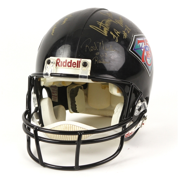 1994 NFL 75th Anniversary Multi Signed Full Size Helmet w/ 8 Signatures Including Mel Blount, Charles White & More (JSA)