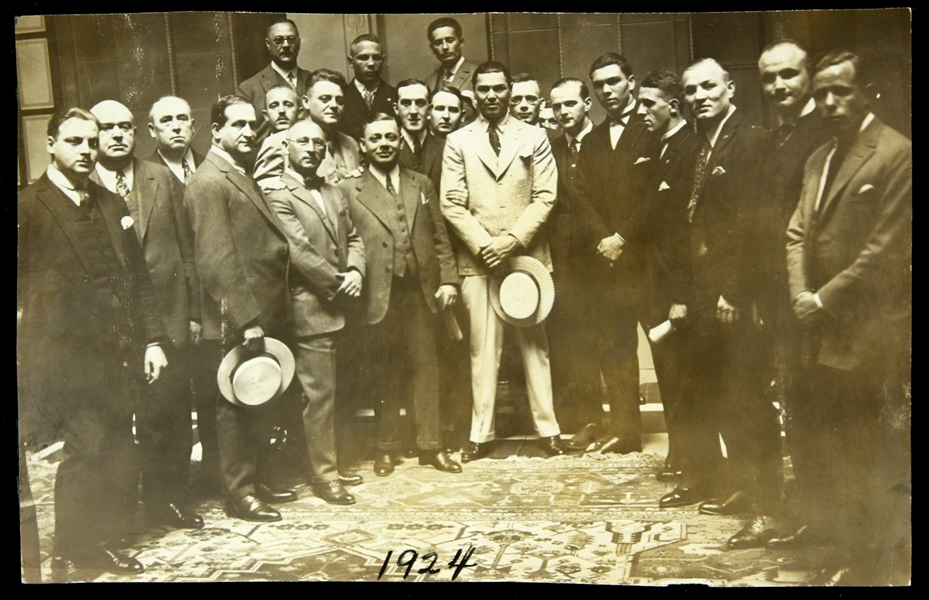 1924 Jack Dempsey World Heavyweight Champion 3.5" x 5.5" Scrapbook Photo