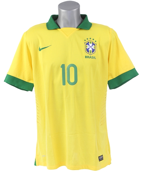 2013 Ronaldinho Brazil National Soccer Team Jersey (MEARS LOA)