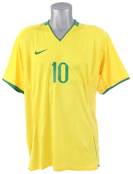 2008 Ronaldinho Brazil National Soccer Team Olympic Jersey (MEARS LOA)