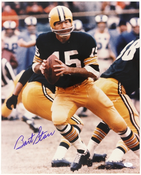 2000s Bart Starr Green Bay Packers Signed 16" x 20" Photo (*JSA*)