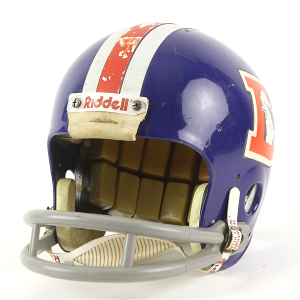 1979 Jim Turner Denver Broncos Game Worn Helmet (MEARS LOA)