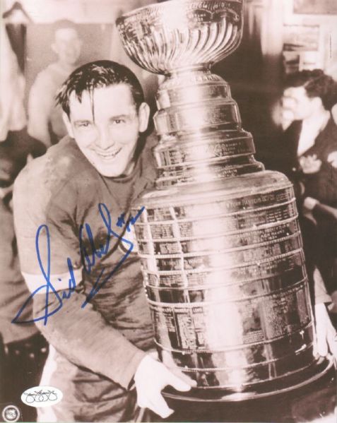 1940s-1950s Detroit Red Wings Sid Abel Signed Photo JSA