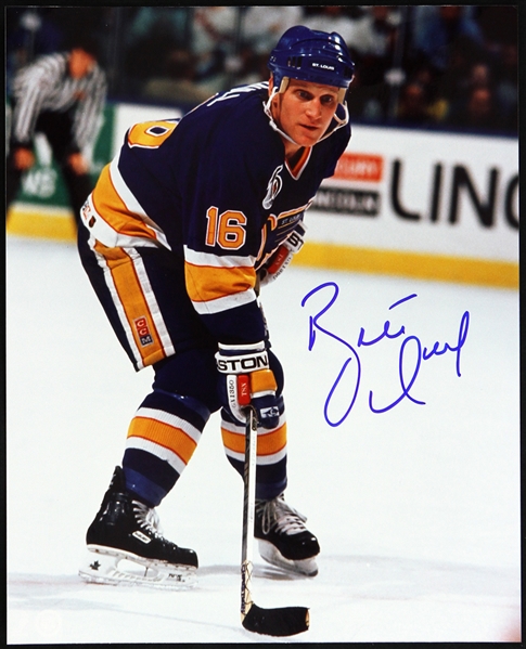 1988-1997 Brett Hull St. Louis Blues Signed 8"x 10" Photo (JSA)