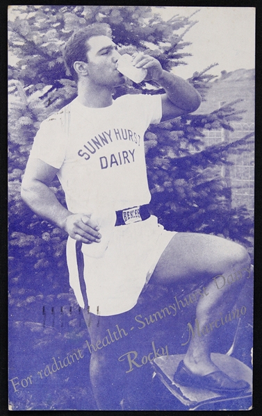 1954 Rocky Marciano 3 1/2"x 5 1/2" Post Card 