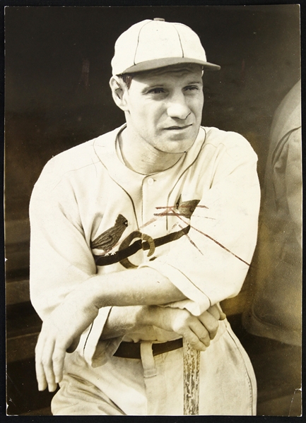 1934 Leo Durocher St Louis Cardinals 5 1/2"x 7 1/2" Photo 