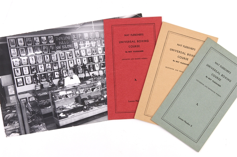 1930s-1950s Nat Fleischer Universal Boxing Course Booklets and Photo 