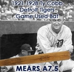 1921-28 Ty Cobb Tigers/Athletics H&B Louisville Slugger Professional Model Game Used Bat (MEARS 7.5)